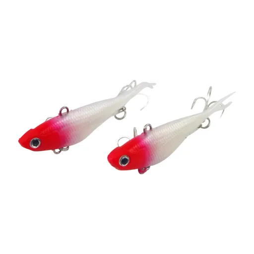 Swimerz 95mm Soft Vibe, Red Head, 2 pack