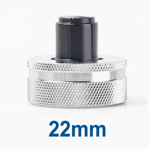 Hydraulic Tube Expander Replacement Heads with Chrome-Plated Knurled Body and Black Hardened Expanding Tip for Refrigeration Copper Pipe Installation and Maintenance(22mm)