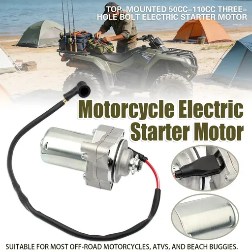Motorcycle Electric Starter Motor 50CC-110CC Dirt Bike ATV Scooter Replacement