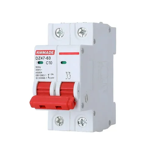 AC Circuit Breaker Solar 220-380V 2Pole Double MCB Mini 10-63 Amp - 10A