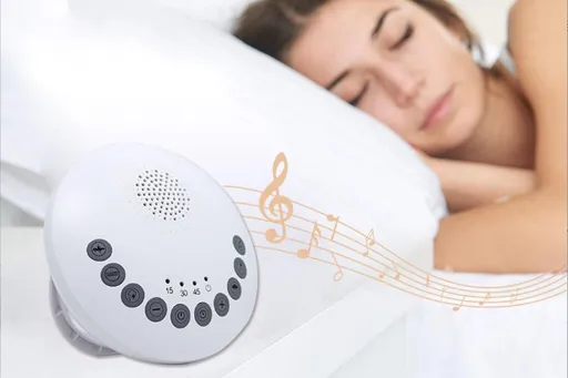 White Noise Machine Portable Sound Machine 6 Soothing Natural Sounds with Noise Canceling for Office & Sleeping
