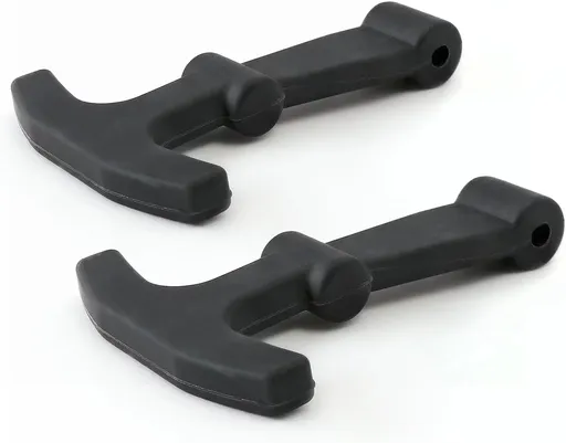 Replacement Lid Latches Compatible with Yeti Tundra & Roadie Cooler and Other Related CoolersDurable Rubber T-Latch Design, 2 Pack,Black