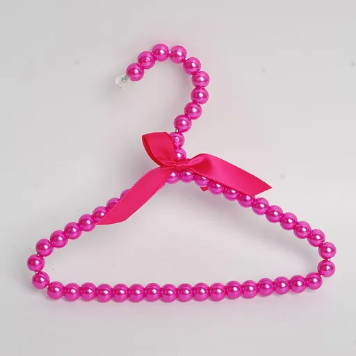 Pet Clothes Hanger CAYJ Pearl Bowknot Rose Red 1 hanger