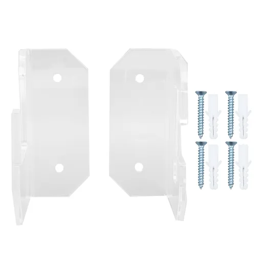 Samurai Sword Holder Horizontal Wall Mount Acrylic Sword Rack Flat Blade Display Stand with Screws Transparent