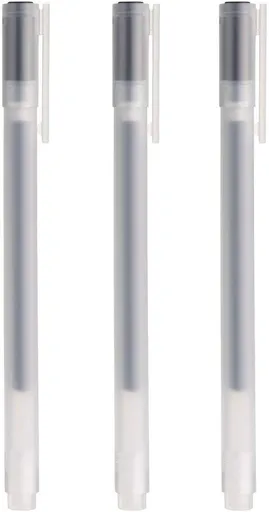 Gel Ink Ball Point Pen, Black, 0.38mm, Pack of 3 (Japan Import) Black