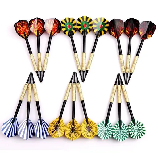 Soft Tip Darts for Electronic Dartboard Plastic Point Dart with Standard Dart Flights 18 Darts, dart flight are replaceable