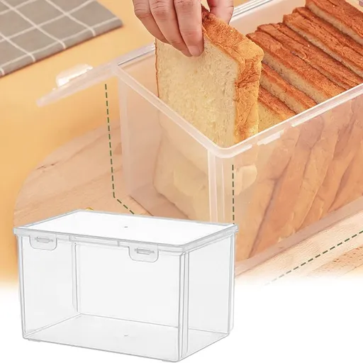 Closure Bags & lids & Boxes,Multifunctional Household Large Bread Box For Kitchen Countertops Airtight Bread Containers For Homemade Bread And Bread Plastic Bread Handler 8.38