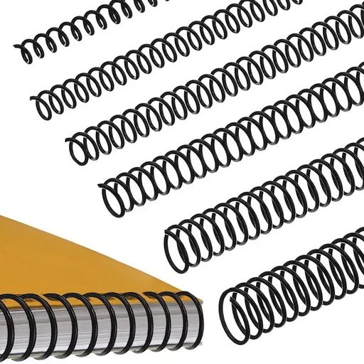 120 PCS Spiral Binding Coils Plastic Binder Spirals Rings Multi Size Wire Combs , 4:1 Pitch
