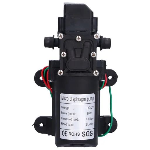 12V Water Pressure Diaphragm Pump Self Priming Booster Pump 60W for Garden Irrigation Swimming Pools