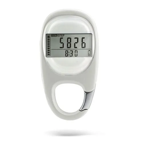 Portable Pedometer 3D Digital Pedometer with Clip Simple Walking Step Counter for Men Women Kids Track Steps and Miles/Km Calories