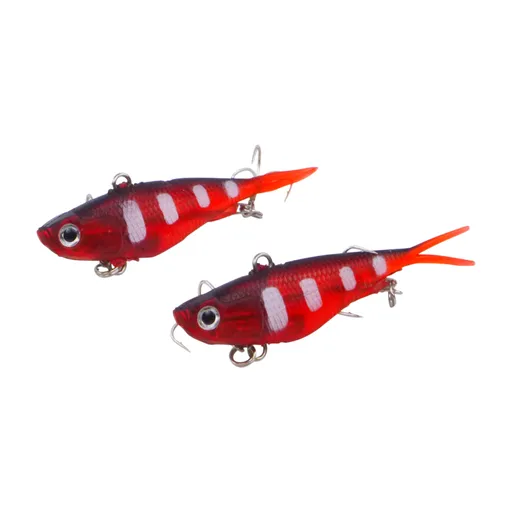 Swimerz 95mm Soft Vibe, Opaque Red, 2 pack