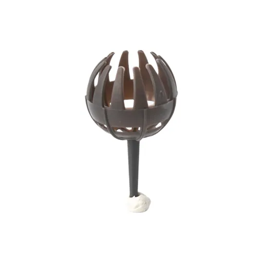 50 Pack Fertiliser Baskets with Ground Spikes (Brown Large) - Reusable Garden Fertiliser Holders for Potted Plants, Flowers, Bonsai and Home Gardening
