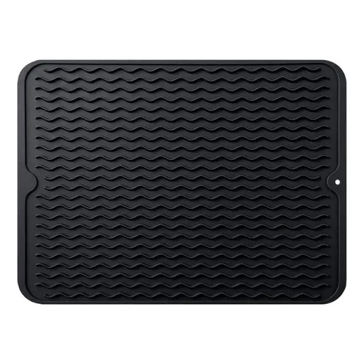 Silicone Drying Mat Silicone Heat Resistant Draining Mat 40 x 30 cm Non Slip Dish Drying Mat Kitchen Pot Coasters Place Mats