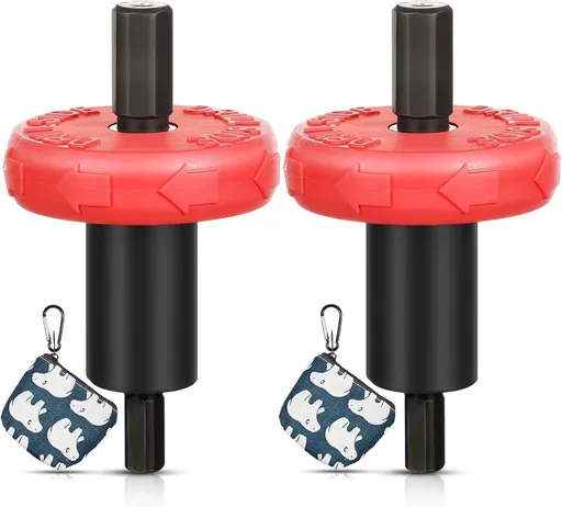 2 Pieces Electric Start Drill Bit Adapter, Engine Speed Starter Drill Bit Adapter with 2 Storage Bag for Trimmer, Garden Cultivator, Leaf Blower, Handheld Equipment