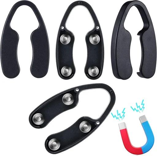 Foil Cutter Wine Bottle Opener Magnetic Black Stainless Steel ABS 2.76 Inch