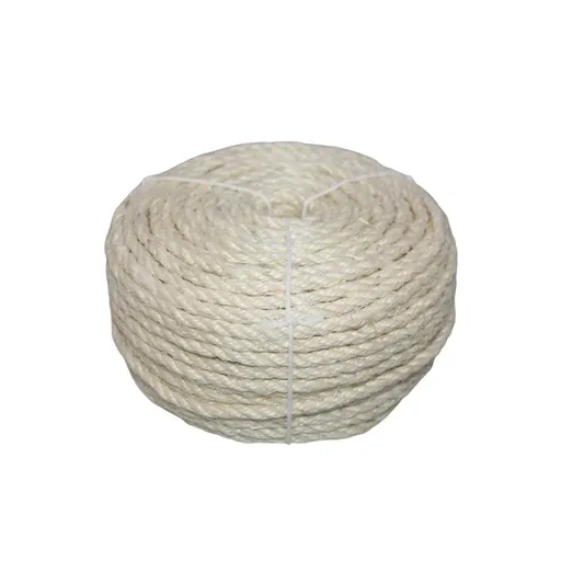 Vintage Burlap Rope Woven DIY Cat Climbing Scratch Rope 6-8mm Home Decoration - 6mm x 15m