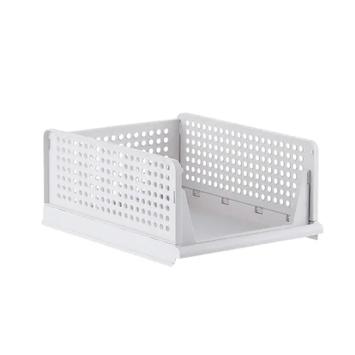 Clothes Storage Basket Stackable Drawer type Wardrobe Organizer Closet Storage - 18.5cm