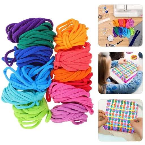 192 Pieces Loom Potholder Weaving Loom 7 Inch Weaving Craft for DIY Crafts Supplies