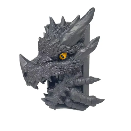 Dragon Statue Bookend Resin Book Support Decorative Figurine Tabletop Ornament for Living Room Shelves Desk Office Birthday Gift