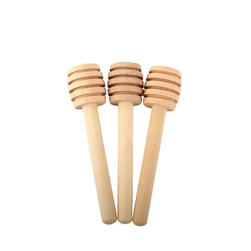 Wooden Honey Dipper Sticks, 3Pcs Mini Honey Spoon for Honey Jar Dispense Mixing Stirrer it is the perfect partner for honey