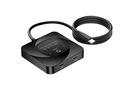 2 Computers USB-C Bidirectional Switcher Support HDR 10Gbps Data Transmission