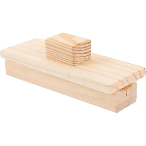 Wooden Chestnut Shell Opener Manual Shucker for Lotus Nuts, Khaki Finish, Wear Resistant and Break Resistant Build, Non Slip Handle, Easy to Clean