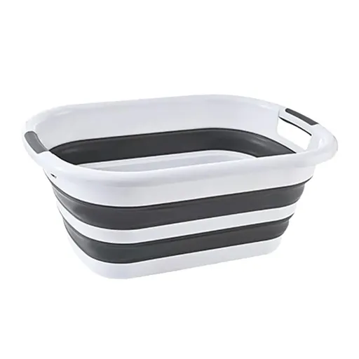 Foldable Laundry Basket Collapsible Washing Clothes Bin with Handles for Home - S