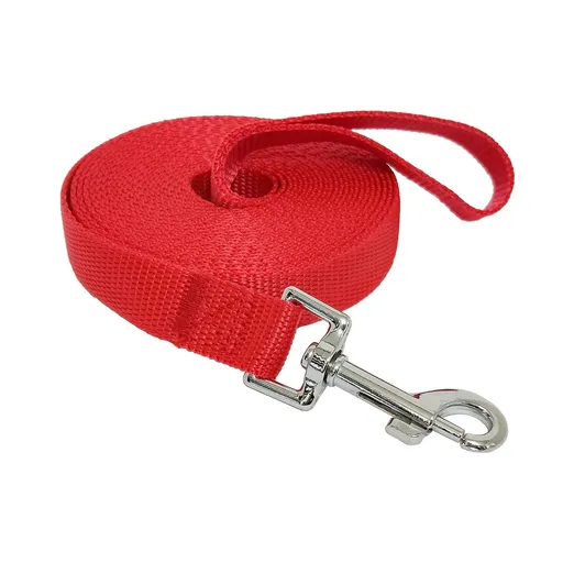 Dog nylon training rope, durable, machine and manual work, reinforced with serrated decorative needles