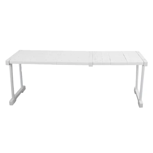 Expandable Shelf Stackable 121lb Load Bearing Divider Storage Rack for Closet Cabinet Cupboard Length 67‑88cm / 26.4‑34.6in