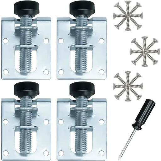 Adjustable Furniture Leveling Feet Galvanized Iron M10 Levelers For Furniture, Tables, Cabinets, Workbenches And
