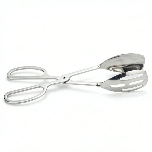 Buffet Salad Tongs for Kitchen Serving and Cooking, Stainless Steel Food Scissor Tongs, Catering Utensil for Bread Cake Bake