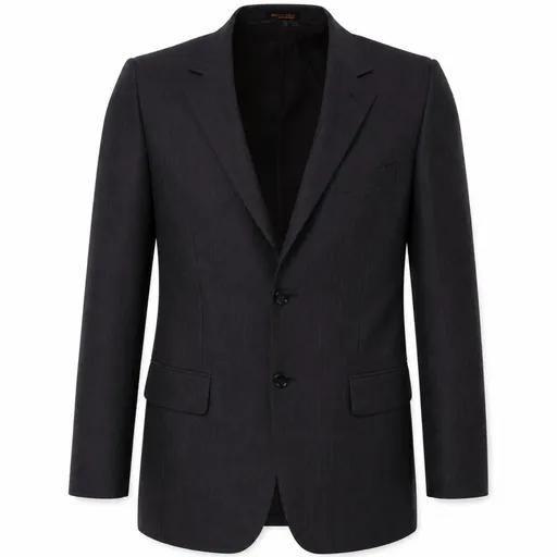 Mens Suit Jacket 2 Button Pinstripe Business Work Blazer Fully Lined - Charcoal