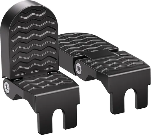 2-Piece Set - Bicycle Pedals - Pedal - U-Shaped Pedals for Electric Bikes - Aluminum Bicycle Pedals - Non-Slip Electric Bike Pedals - Folding Pedals - For Electric Bikes, Mountain Bikes, Folding Bikes - 10mm U-Slot - Black