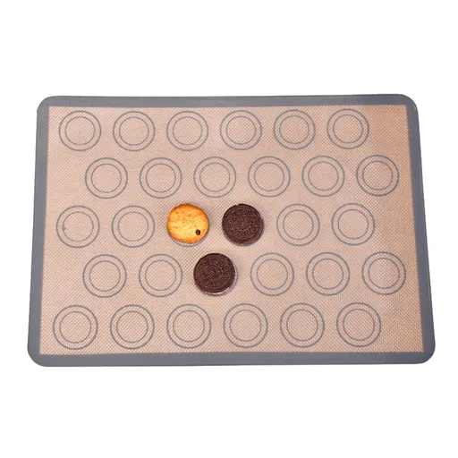 Baking Mats Cookies Sheet, Non-Stick Mats for Baking, Easy Clean & Reusable Oven Baking Sheet for Making Macaroons, Cookies 16.5×11.6 in coffee