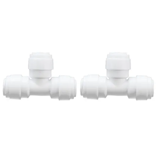2PCS Tee Quick Connecter Water Tube Fitting 100PSI Push in Fitting Push in Joint for Garden