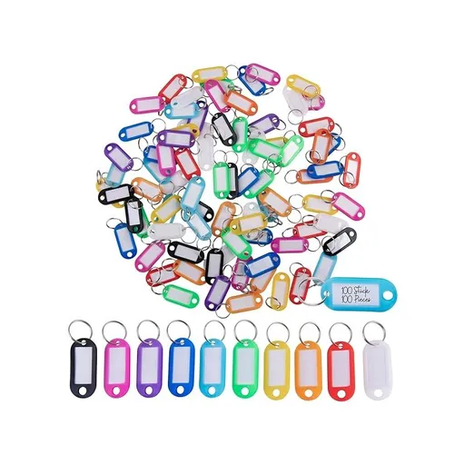 Key Tags/Key Panels, Heavy Duty Weatherproof, Labels, 100 Pieces