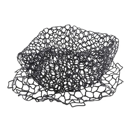 Replacement Fishing Net Wear- Rubber Mesh Fish Catch Multifunctional Dip Net Black 55cm