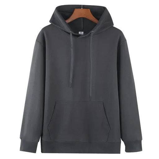 M Black Men's Classic Fleece Pullover Hoodie - Warm & Cozy Winter Essential