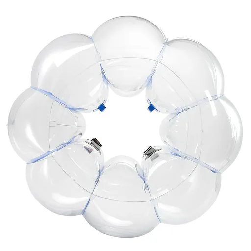 Inflatable Bumper Balls 1-Pack, 4FT/1.2M Body Sumo Zorb Ball, Durable Thick PVC Human Hamster Bubble Knocker for Outdoor Sports Team Gaming Play, Bopper Toy for Garden Yard Park, Blue Stripes
