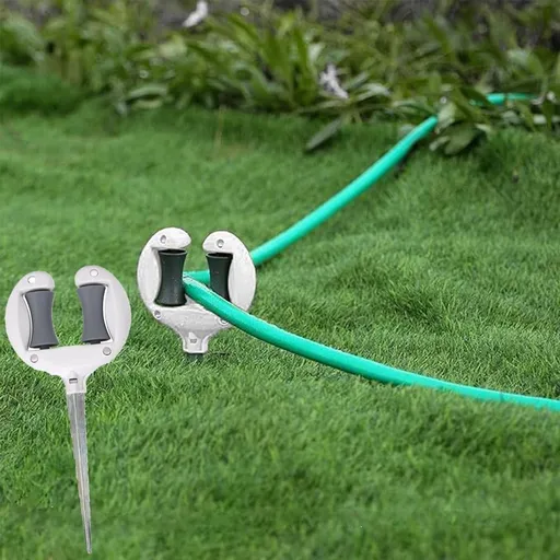 Hose Guide for Garden, 10.6 Inch Plastic Garden Hose Guide Spike, Roller Reel Lawn Hose Support Spike, Hose Guide Stakes Hose Holder, Ideal for Yard Lawn Garden Plant Protection