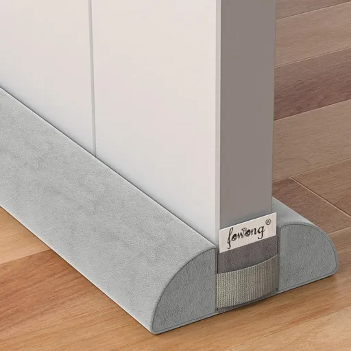 Door Draft Stopper 36" Adjustable Under Door Draft Stopper Soundproofing 30 Inch to 36 Inch Triangle Noise Blocker Seal Large Gap up to 1.7", Easy to Install Grey