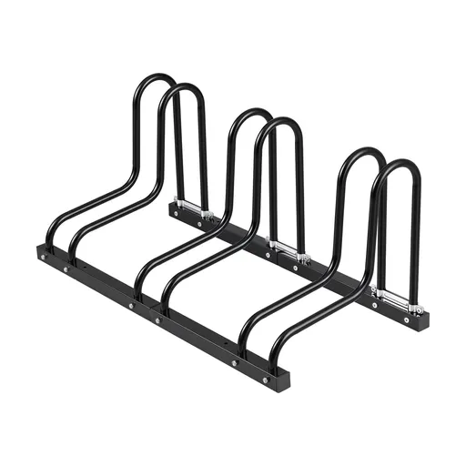 Weisshorn 3 Bike Floor Stand Rack Fits 20"-29" MTB Tires for Garage Storage