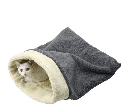 Puppy Kitten Cuddle Bag Sleeping Bed Sleeping Bag for Home Travel Pet Gift Cushion Beds Warm and Cozy Bed Sleeping Bag for Girls