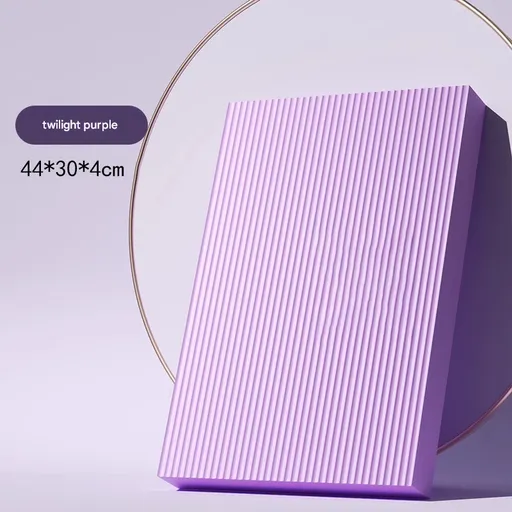 Purple 4cm Thick Balance Pad - Non-Slip High Density Foam Exercise Mat for Plank Push Up Knee Protection Fitness Training( 44cm x 30cm x 4cm)