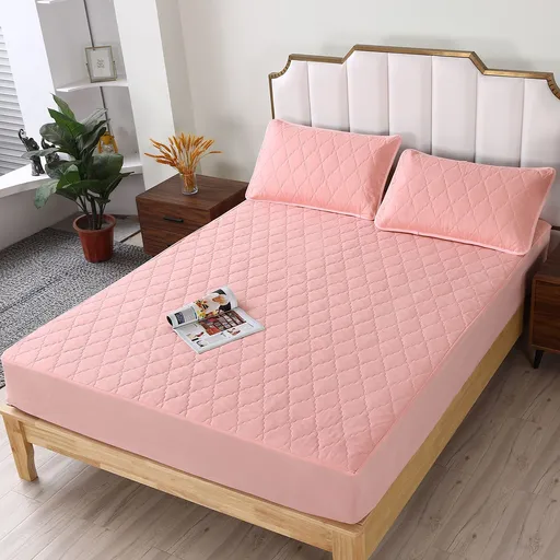 Waterproof Fitted Sheet Rhombus Black 90x200cm Rhombus-pink 90 * 200cm unit price Waterproof Fitted Sheet