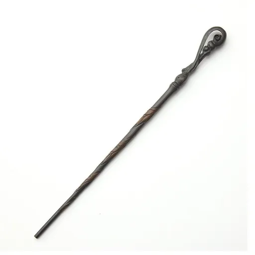 Graceful Slender Resin Magic Wand With Solid Metal Core, Holiday Themed Roleplay Prop, Style 16