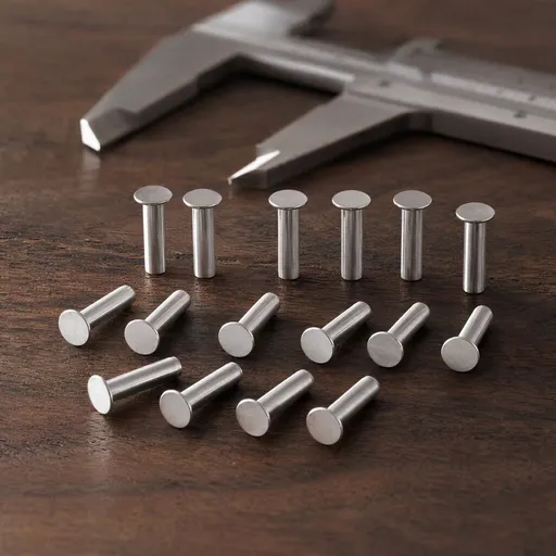 Stainless Steel Rivets Silver 4 Pairs For Handle Attachment
