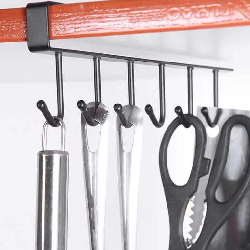Cup Board Hanging Hook Cabinet Glass Mug Holder Rack Organizer Home Kitchen