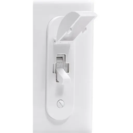 4 Pack White Wall Switch Guards, Childproof Light Switch Plate Covers for Lights and Circuits, Screws Excluded