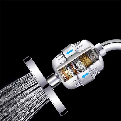 20 Stage Shower Filter with Vitamin for Hard Water - High Output Filter to Remove Chlorine and Fluoride - 2 Cartridges Included
